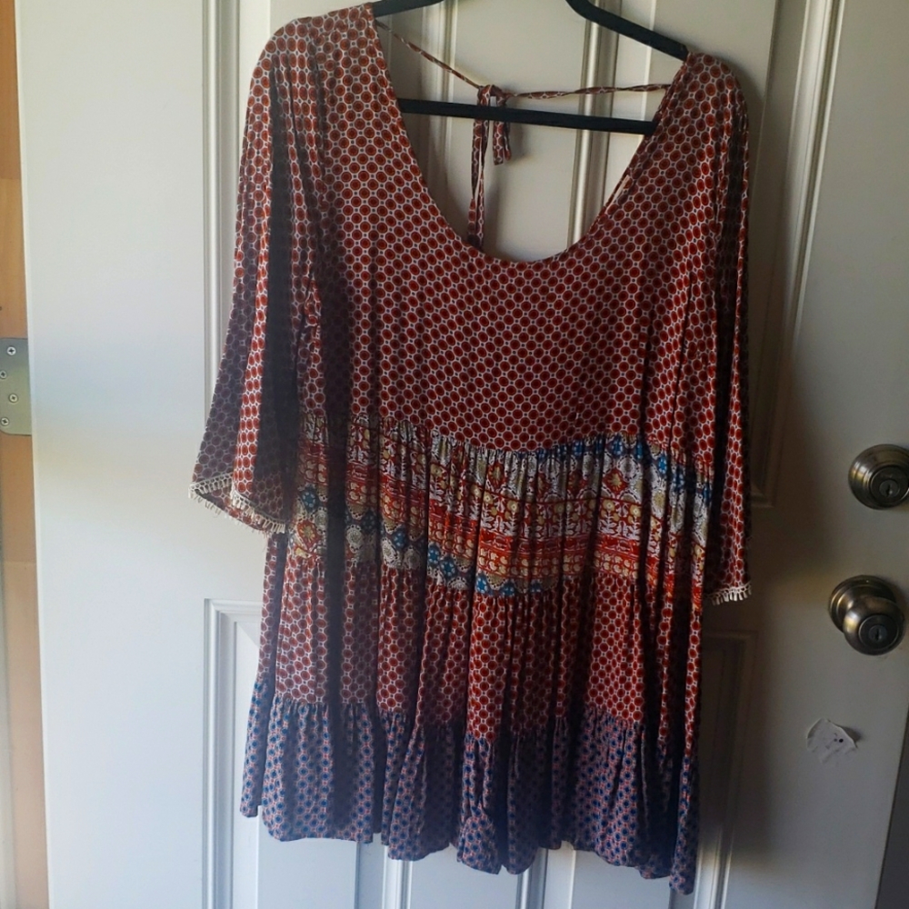 Women's M UMGEE USA Tunic Flowy Bohemian Witchy Gypsy Style